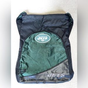 New York Jets drawstring backpack.